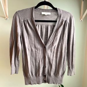Small LOFT Gray Cardigan